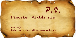 Pinczker Viktória névjegykártya